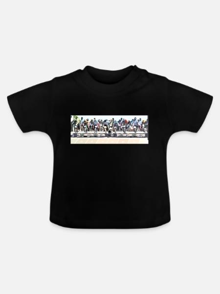 BMX (Begriffsklärung - Baby Bio-T-Shirt mit Rundhals - Schwarz
