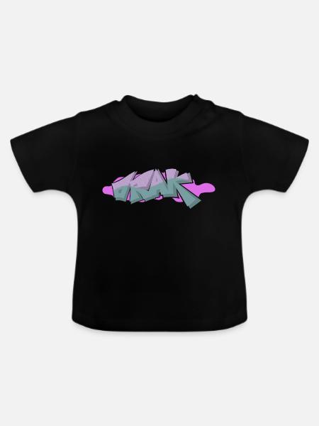 Orak shadow - Baby Bio-T-Shirt mit Rundhals - Schwarz