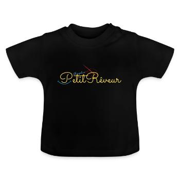 Black Modern Elegant Sewing Studio Logo 2 - T-shirt bio col rond Bébé - noir - Devant