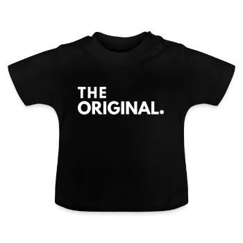 L’original - T-shirt bio col rond Bébé - noir - Devant