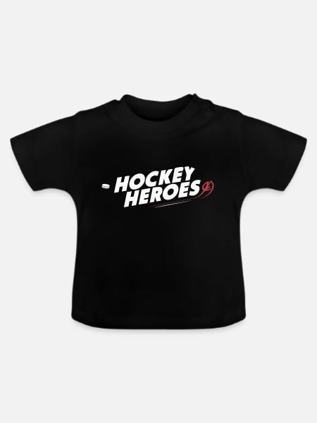 EISHOCKEYSPIELER - Baby Bio-T-Shirt mit Rundhals - Schwarz