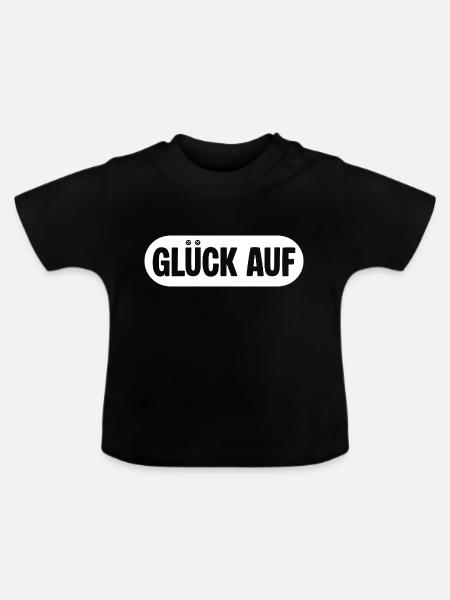 Erzgebirge Symbol - Baby Bio-T-Shirt mit Rundhals - Schwarz