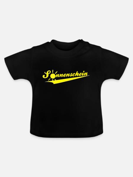 Sonnenschein BP1 - Baby Bio-T-Shirt mit Rundhals - Schwarz