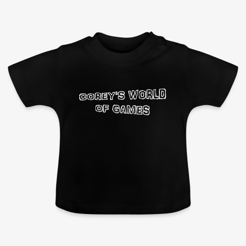 Coreys World Of Games - Baby Organic T-Shirt with Round Neck