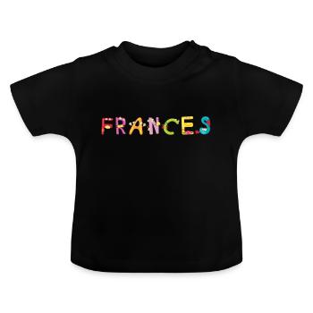 Frances - T-shirt bio col rond Bébé - noir - Devant
