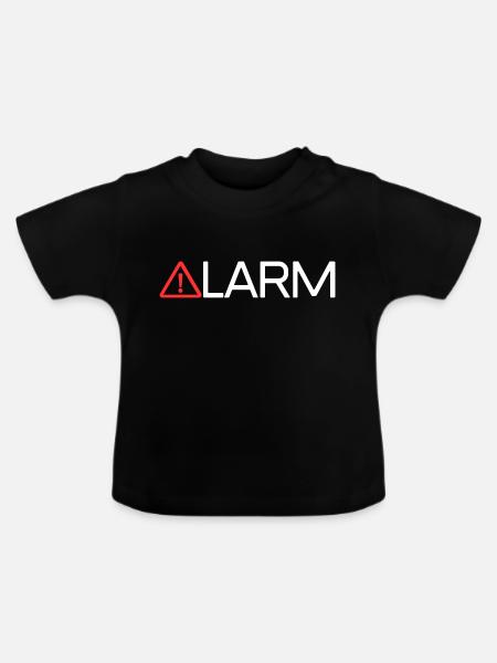 ALARM - Baby Bio-T-Shirt mit Rundhals - Schwarz