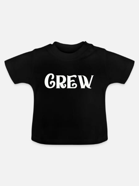 crew - Baby Bio-T-Shirt mit Rundhals - Schwarz