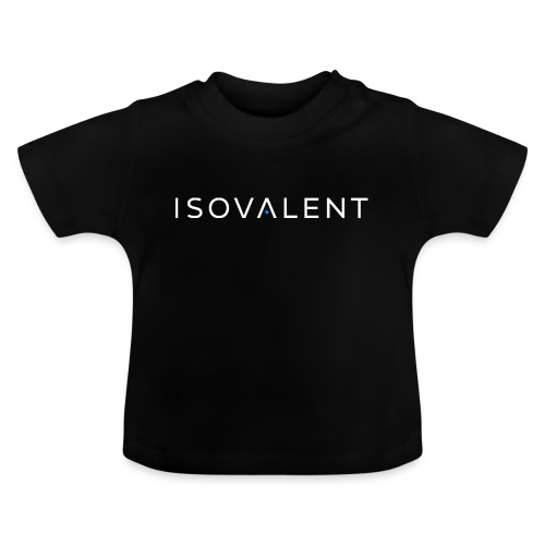 Isovalent writing white - Baby Organic T-Shirt with Round Neck