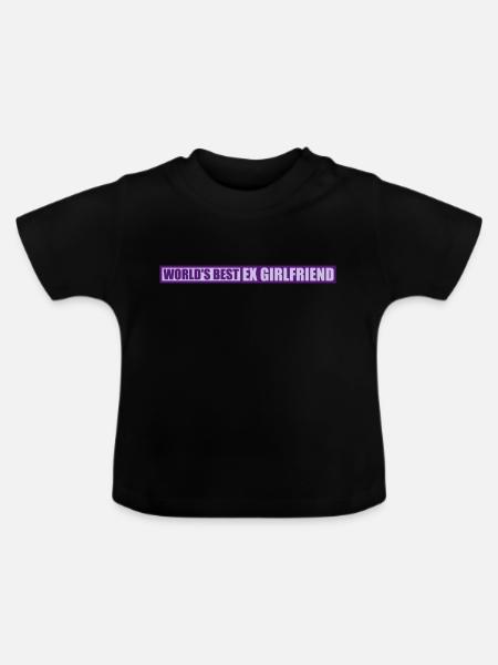 worlds best ex girlfriend - Baby Bio-T-Shirt mit Rundhals - Schwarz
