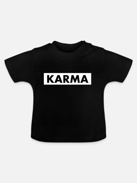 Karma - Baby Bio-T-Shirt mit Rundhals - Schwarz