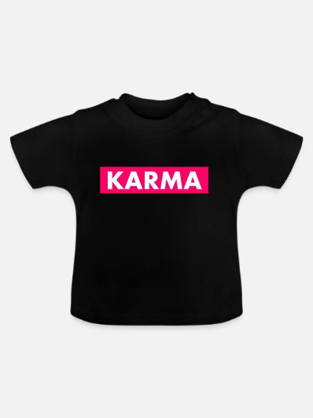 Karma - Baby Bio-T-Shirt mit Rundhals - Schwarz