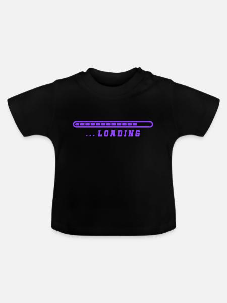 loading - Baby Bio-T-Shirt mit Rundhals - Schwarz