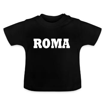 Rome - T-shirt bio col rond Bébé - noir - Devant