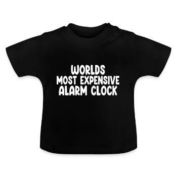 Worlds Most Expensive Alarm Clock - Baby Bio-T-Shirt mit Rundhals - Schwarz - Vorne