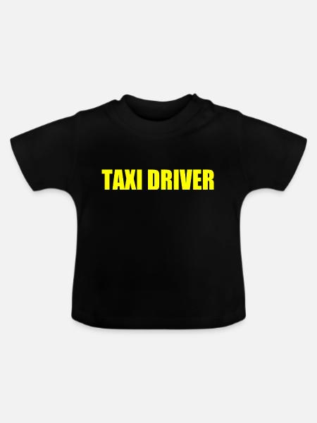 Taxi driver - Baby Bio-T-Shirt mit Rundhals - Schwarz