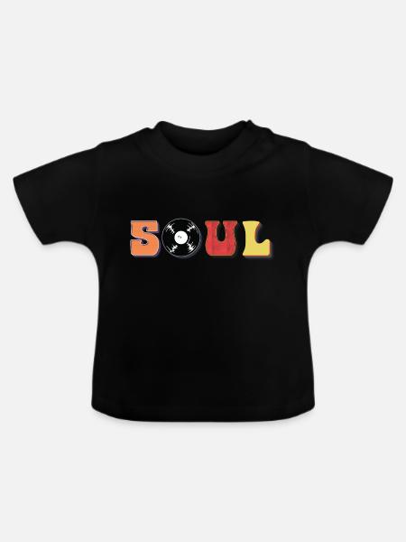 Soul Musik - Baby Bio-T-Shirt mit Rundhals - Schwarz