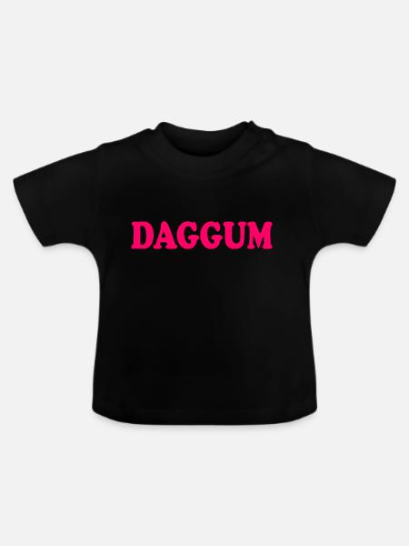 Daggum - Baby Bio-T-Shirt mit Rundhals - Schwarz