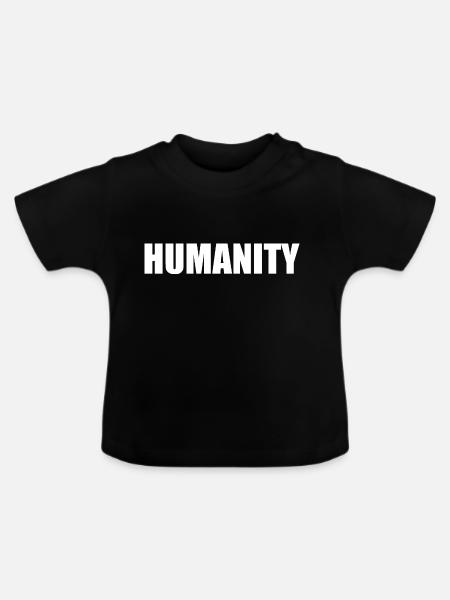 Humanity - Baby Bio-T-Shirt mit Rundhals - Schwarz