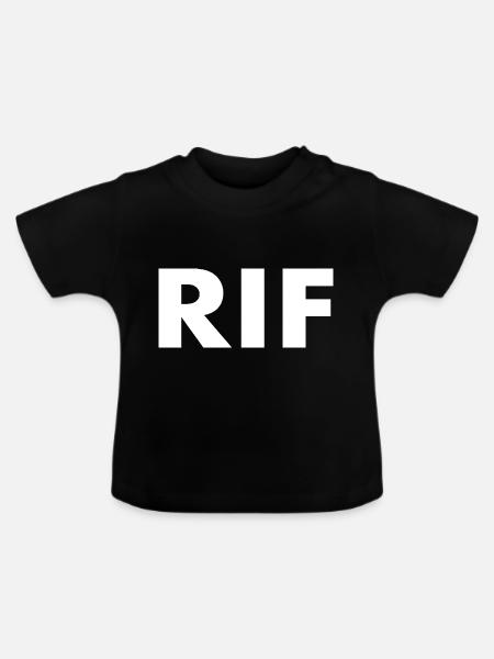 Rif - Baby Bio-T-Shirt mit Rundhals - Schwarz