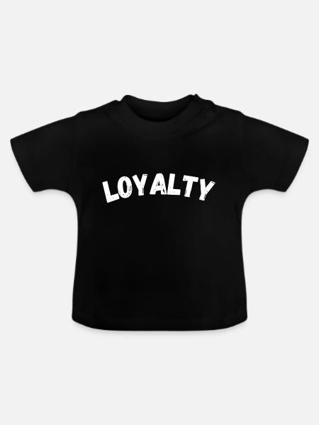 Loyalty - Baby Bio-T-Shirt mit Rundhals - Schwarz