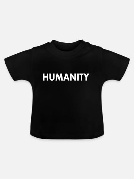 Humanity - Baby Bio-T-Shirt mit Rundhals - Schwarz