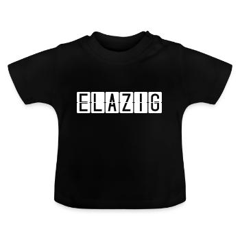 Billet d’aéroport Elazığ - T-shirt bio col rond Bébé - noir - Devant
