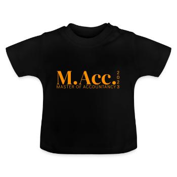 M.Acc. - MASTER DE COMPTABILITÉ 2023 - T-shirt bio col rond Bébé - noir - Devant