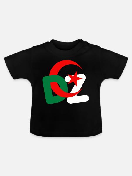 DZ ALGERIA - Baby Bio-T-Shirt mit Rundhals - Schwarz
