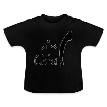 Chia Samen - Baby Bio-T-Shirt mit Rundhals - Schwarz - Vorne