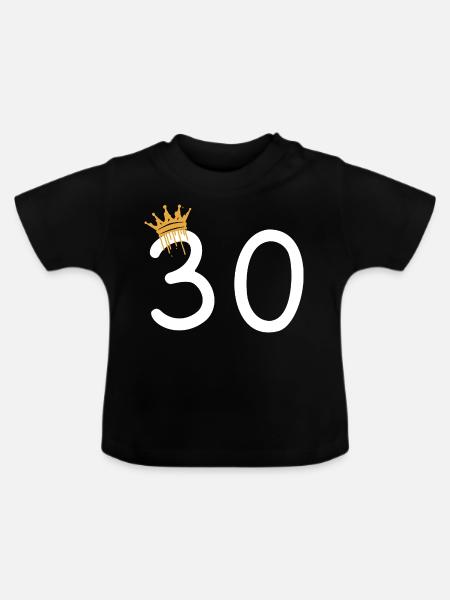 30 - Baby Bio-T-Shirt mit Rundhals - Schwarz