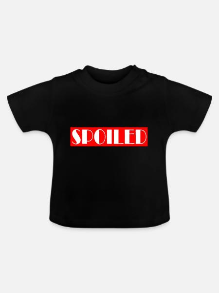 SPOILED - Baby Bio-T-Shirt mit Rundhals - Schwarz