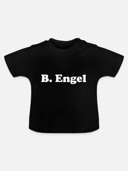 B. Engel - Baby Bio-T-Shirt mit Rundhals - Schwarz