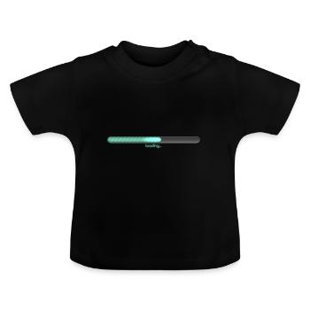 chargement - T-shirt bio col rond Bébé - noir - Devant