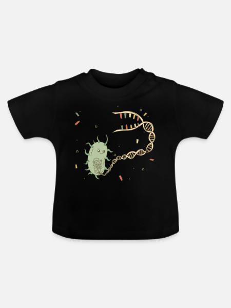 Biologe Mikrobiologe Biologie - Baby Bio-T-Shirt mit Rundhals - Schwarz