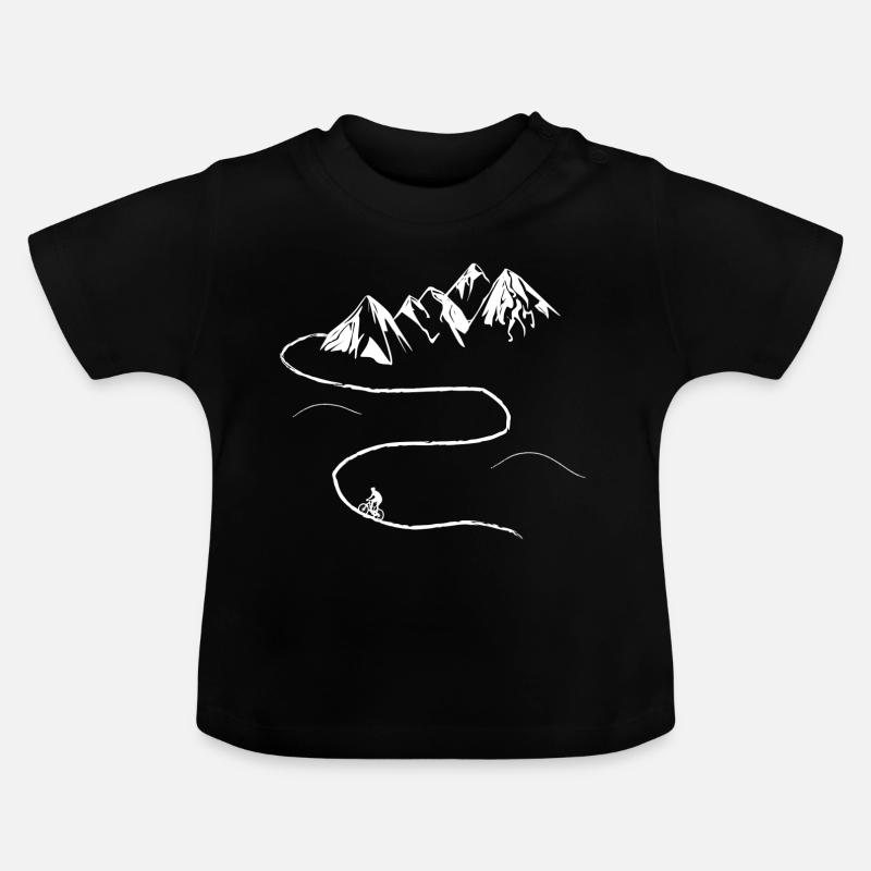 VTT - T-shirt bio col rond Bébé - noir