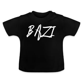 BAZI Bavarian expression - Baby Organic T-Shirt with Round Neck - black - Front