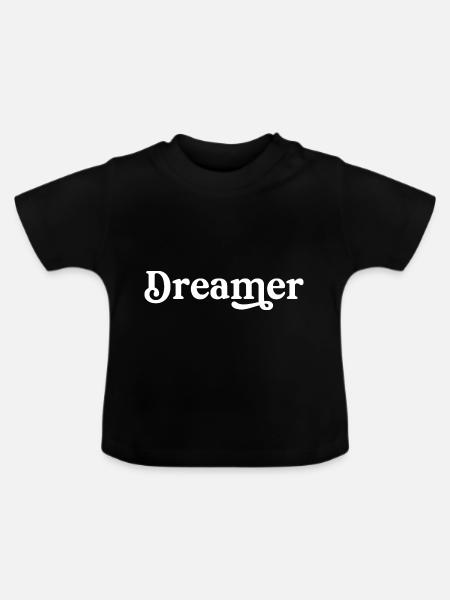 Träumer - Baby Bio-T-Shirt mit Rundhals - Schwarz