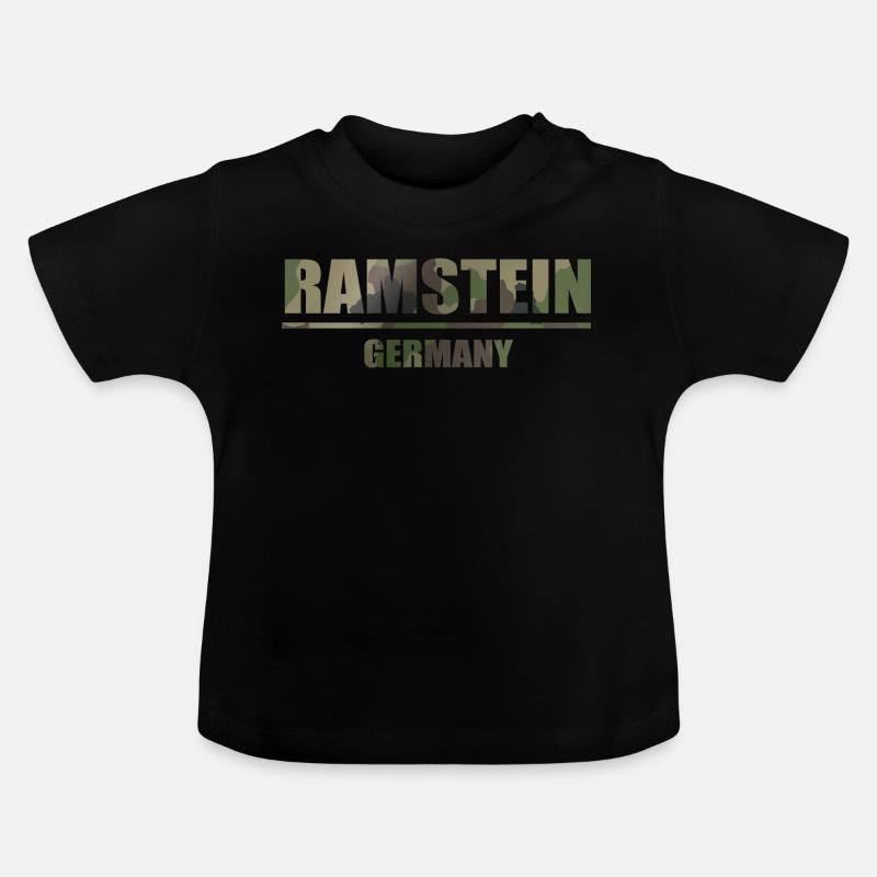 RAMSTEIN GERMANY CAMOUFLAGE - T-shirt bio col rond Bébé - noir