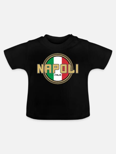 NAPOLI - Baby Bio-T-Shirt mit Rundhals - Schwarz