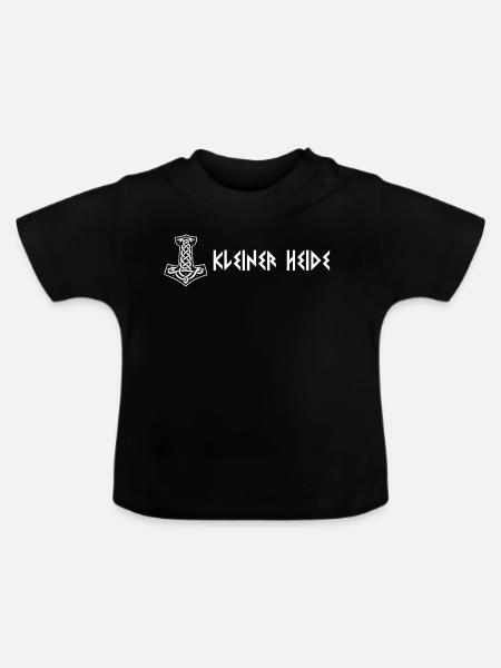 Little Heath - Baby Organic T-Shirt with Round Neck - black
