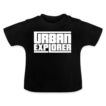 Urban Explorer - Baby Bio-T-Shirt mit Rundhals - Schwarz - Vorne