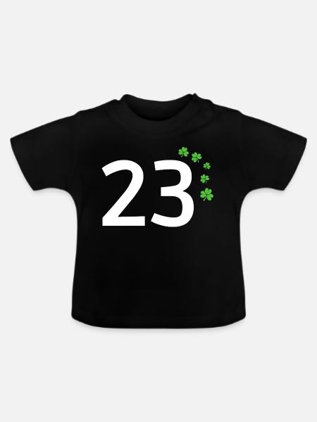 23 - Baby Bio-T-Shirt mit Rundhals - Schwarz