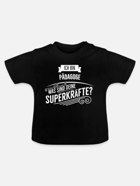Paedagoge - Baby Bio-T-Shirt mit Rundhals - Schwarz