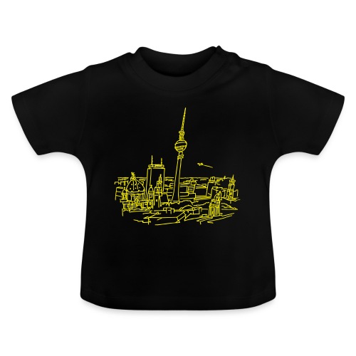 Berlin Panorama - Baby Bio-T-Shirt mit Rundhals