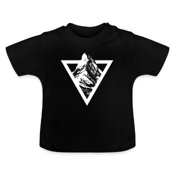 MATTERHORN TRIANGLE SIMPLE - T-shirt bio col rond Bébé - noir - Devant