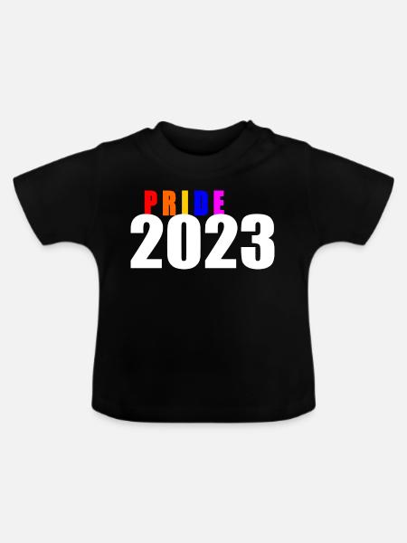 Pride 2023 - Baby Bio-T-Shirt mit Rundhals - Schwarz