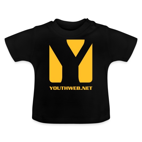 yw_LogoShirt_yellow - Baby Bio-T-Shirt mit Rundhals