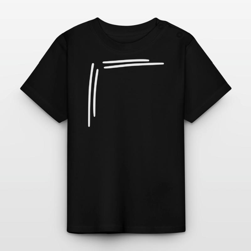 angular frame corner Vector Baby Organic T-Shirt with Round Neck