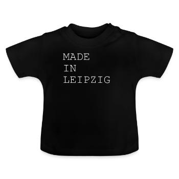 Leipzig - T-shirt bio col rond Bébé - noir - Devant