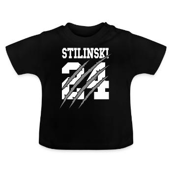Teen Wolf Stilinski 24 Lacrosse Beacon Hills - T-shirt bio col rond Bébé - noir - Devant